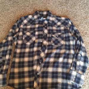 Men’s long sleeve flannel shirt